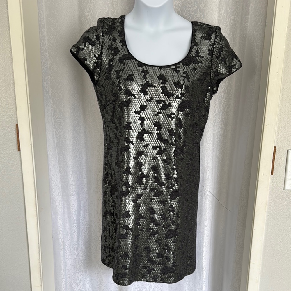 LAUNDRY by SHELLY SEGAL SEQUIN COCKTAIL DRESS SZ: M